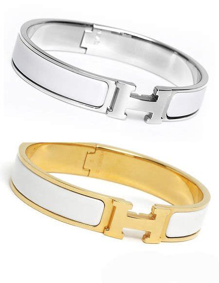 fake hermes bracelet white|faux hermes enamel bracelets.